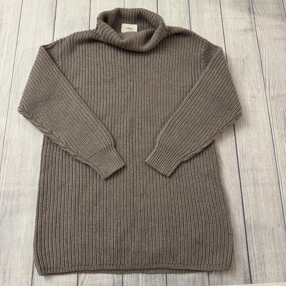 Aritzia Wilfred Montpellier Sweater Dress Italian‎ Merino Wool Size XS Women's